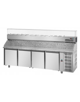 Sheffcat 4 Doors Refrigerated Pizza Counter 0 Draw